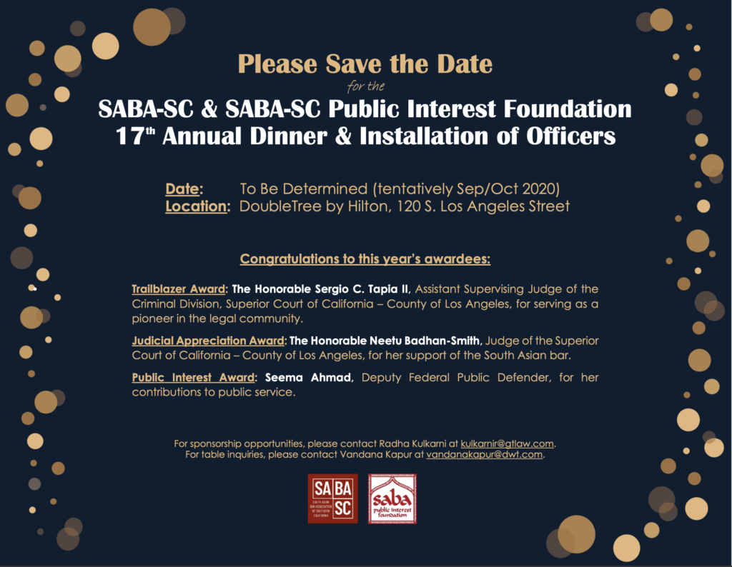 SABA-PIF Banquet 2020 flyer