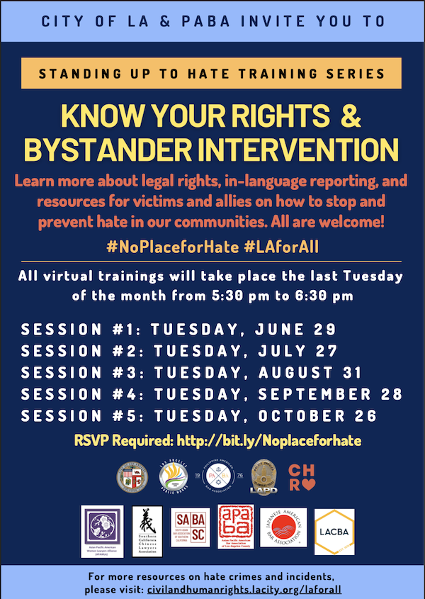 Know Your Rights & Bystander Intervention Training