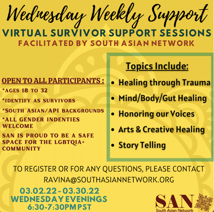 SAN Survivor Support Workshop