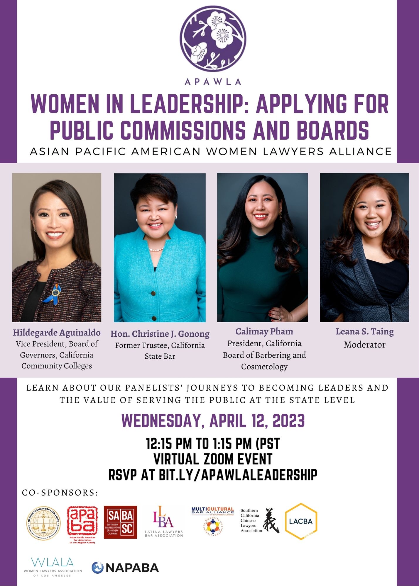 APAWLA Women in Leadership Flyer